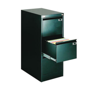 Rippkaantekapp, 3 sahtlit, 415x1000x630mm, hall - Image 1