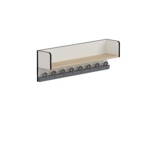 Riidepuud GRAU Cadi, 100cm, 8 riidepuud, hall - Image 1