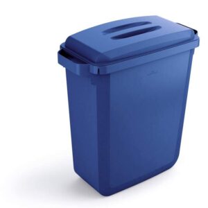 Prügikast DURABIN® 60L, sinine, ristkülikukujuline (kaas eraldi ostetav) - Image 1