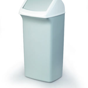 Prügikast DURABIN® 40L, hall, ristkülikukujuline (kaas eraldi ostetav)