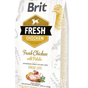 BRIT FRESH, Kuivtoit täiskasvanud koerale,kana ja kartul 2,5 kg - Image 1