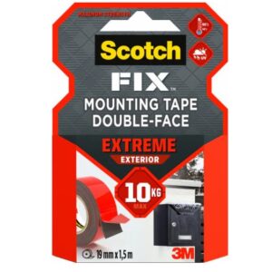3M Scotch kahepoolne teip väljas, 19 mm x 1,5 m