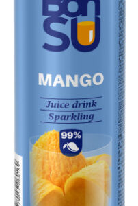 Gaseeritud mangomahl BONSU, (99%), 0,33L