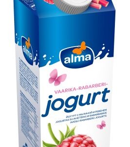 Jogurt ALMA, vaarika-rabarberi, 1kg