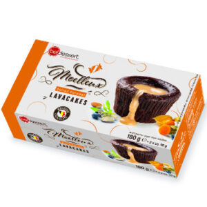 Külmutatud šokolaadikook Lava, BELDESSERT, soolase karamelliga, 2x90g