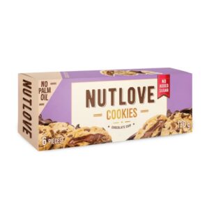 Küpsised NUTLOVE sarapuupähkli-kakao täidisega, šokolaadidražeedega, piimašokolaadiga kaetud 130g SV