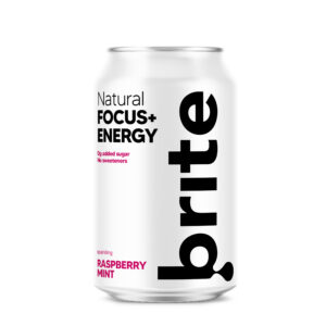 Energiajook BRITE, vaarika ja piparmündi maitsega, 330 ml, purk