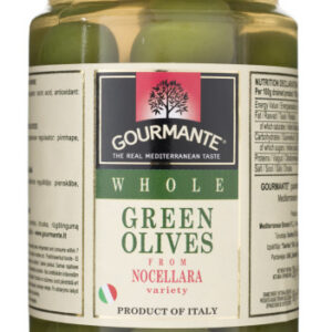 Nocellara rohelise oliivid GOURMANTE kividega,  soolvees 314ml