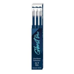 Pastapliiatsüdamikud, McNeill, 3 tk, 0,7 mm, sinine