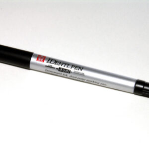 Marker permanentne Identi-Pen, 2-otsaga, 0,4/1,0mm, must