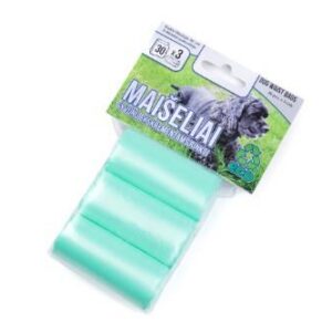 Kilekott looma väljaheite korjamiseks  HDPE 22x30 cm, 3x30 tk trükiga, plokis 10tk