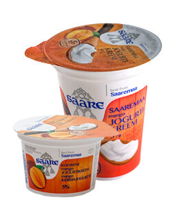 Jogurtikreem SAARE, mango, 5%, 400g