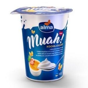 Koorejogurt ALMA Muah, creme brulee, säilitusainetevaba, 6,5%, 380g