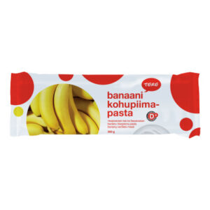 Kohupiimapasta TERE, banaani, D-vitamiiniga, 4%, 300g
