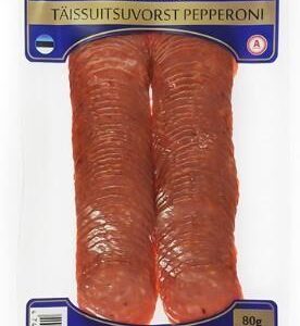 Täissuitsuvorst OSKAR, pepperoni, viilutatud, 80g