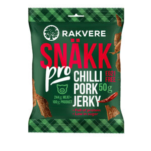 Snäkk RAKVERE, sealihast, tšilliga, kuivatatud, 50g