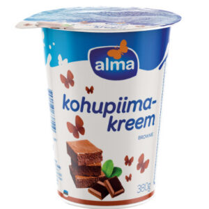Kohupiimakreem ALMA, brownie ja šokolaadiga, 380g
