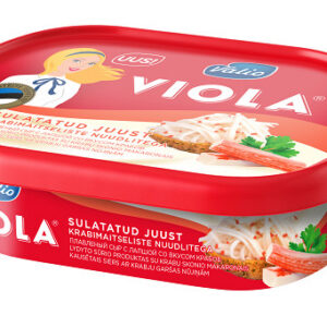 Sulatatud juust VALIO krabimaitseliste nuudlitega, 185g