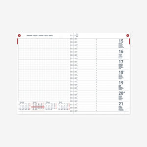 2912733000, Raamatkalender Unika Spirex sisu, Nädal H