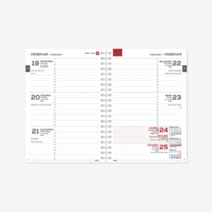 2912734000, Raamatkalender Kantsler Spirex Nädal H,sisu