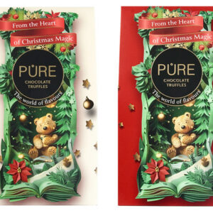 PURE piimashokolaaditrühvlid täidisega JÕUL assortii 120g