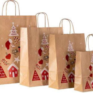 Paberkott TWIST jõulud 260x120x350mm, pruun