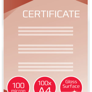 Lamineerimistaskud GBC A4 100Mic (100tk)läikiv