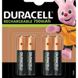 Laetavad patareid  DURACELL AAA 750 mAh, 4tk - Image 1
