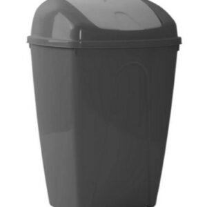 NORD CLEAN prügikast kõikuva kaanega, 25 L, hall