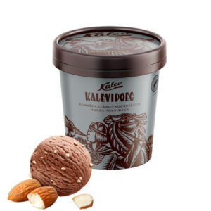 Koorejäätis KALEVIPOEG mandlitükkidega, 270g/500ml