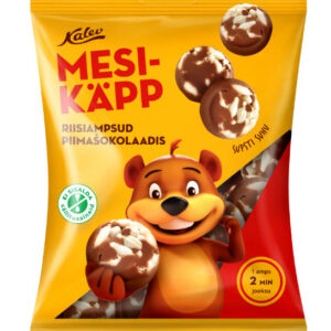 Riisiampsud KALEV Mesikäpp piimašokolaadis, 140g