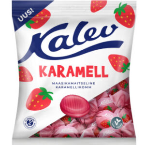 Karamell KALEV Maasikamaitseline, 120g