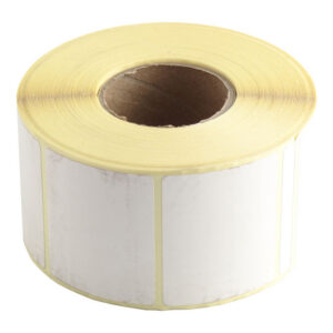 Termoetiketid rullis 49x40mm, valge - Image 1