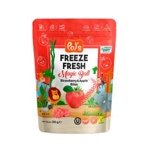 Külmkuivatatud pallid POL´S, maasika-õuna, 20 g