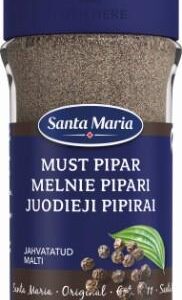 Must pipar SANTA MARIA jahvatatud klaaspurk, 36g