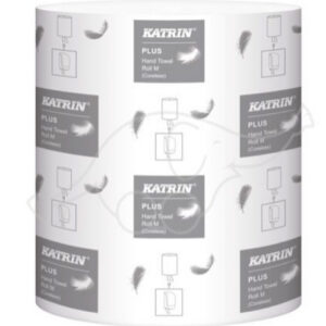 Rullkäterätik KATRIN Plus M1 hülsita, valge, 1-kihiline, 280m