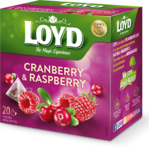 Tee LOYD jõhvika- ja vaarikamaitseline 20 x 2g