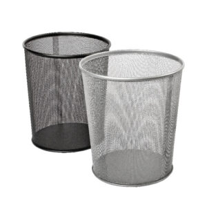 Paberikorv Forpus 12L, metallvõrk, must