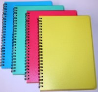 Kaustik SMLT, spiraalköitega,  A5, 96 lehte, plastkaaned, ruuduline