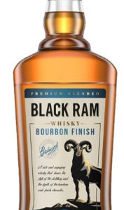 Whisky BLACK RAM Bourbon finish American Oak 3y, 40%vol, 0.7L