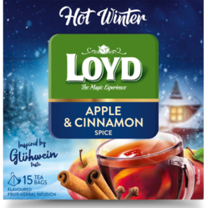 LOYD Puuviljamaitseline tee , Hot Winter, apelsini ja kaneeliga , 15 x 3 g