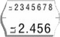 Markeerimislindid 26x16mm RR, eemaldatavad, valge/ümar, 5tk
