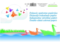 Värviline paber SMLT A4, 80g/m2, kahepoolne, 8 lehte