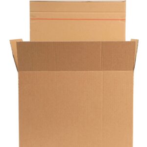 Pakkekast kleeplindiga,  380mm x 285mm x 285/245/205mm