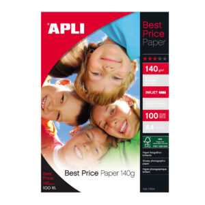 Fotopaber Apli Best Price A4 140g/m2, glossy, 100l, tindiprinterile