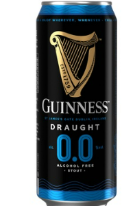 Õlu GUINNESS Draught, 0.0%vol, 0,44L, purk