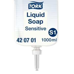 Vedelseep Tork Extra Mild Non-perfumed S1 1L valge, 3Re