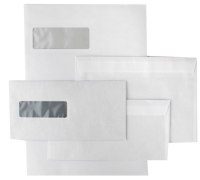 Ümbrikud aknaga DL HK E65, valge, 30x90, 1000 tk