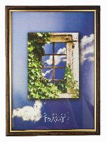 Pildiraam 21x29,7cm, plast, pruun