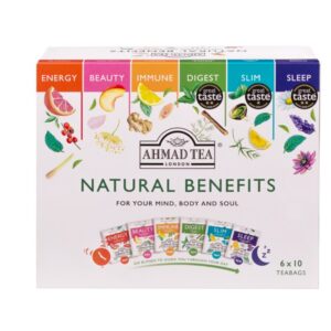 Ahmad Tea Puuvilja- ja taimetee valik pakikestes, 6x10